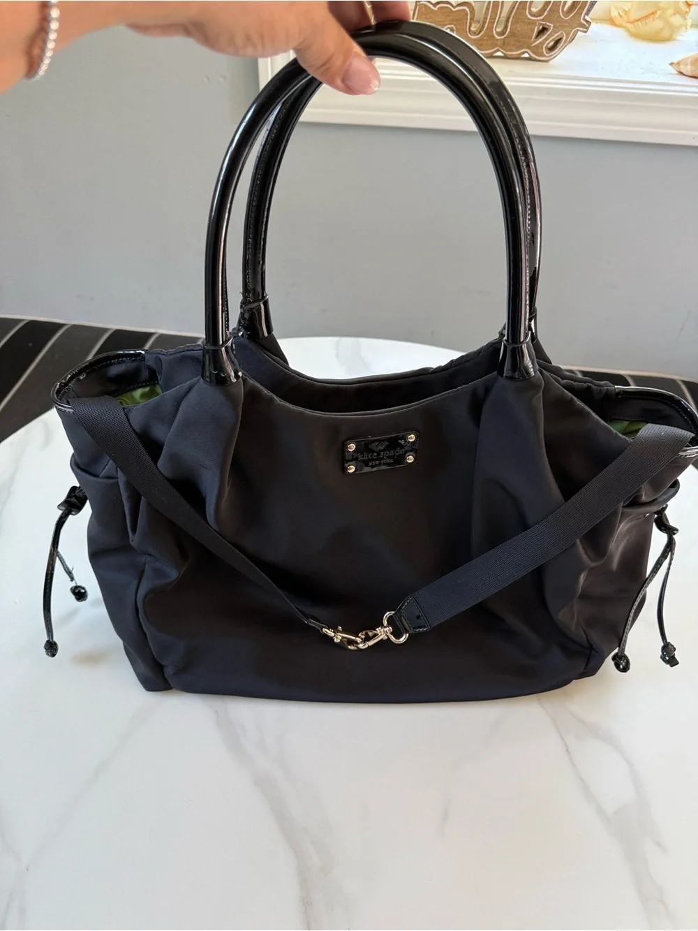 kate spade Black Nylon Tote with Dual Straps